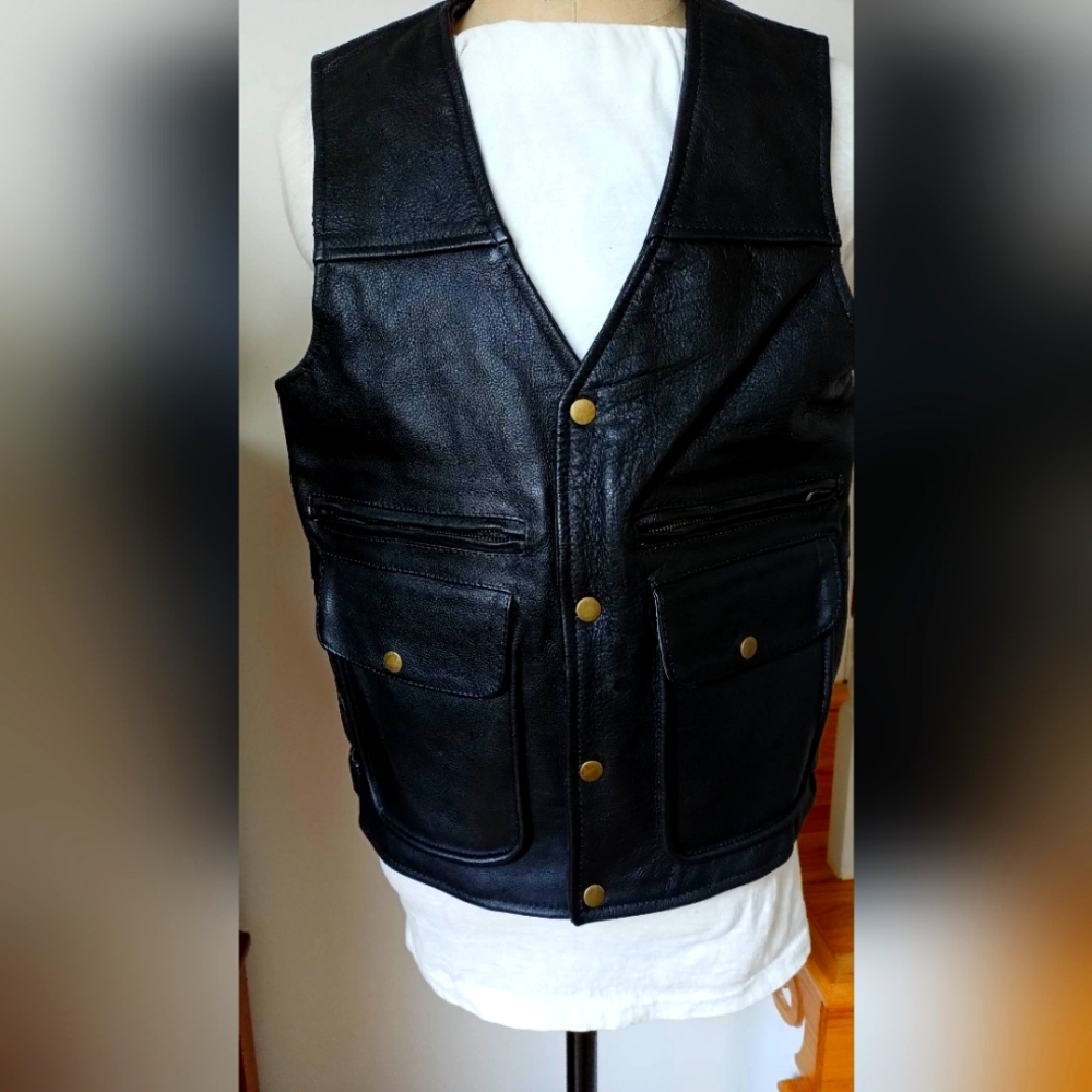 Xelement Leather Vest LIKE NEW!